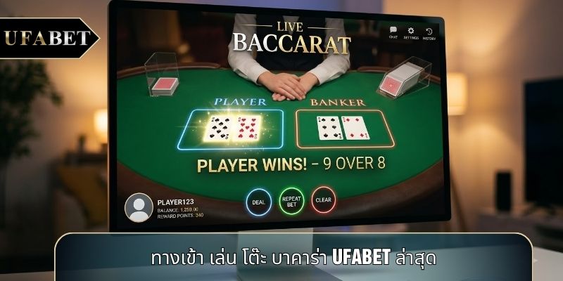 ทางเข้า เล่น โต๊ะ บาคาร่า UFABET ล่าสุด ทางเข้า เล่น โต๊ะ บาคาร่า UFABET ล่าสุด